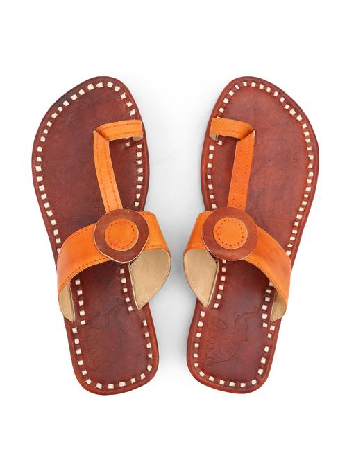 orange one toe sandal - 13205525 - Very Small Image - 1
