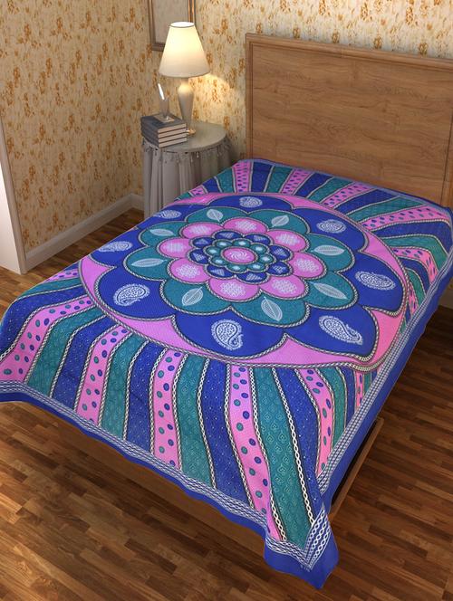 chokor jaipuri pure cotton single bedsheet - 13206289 - Very Small Image - 1