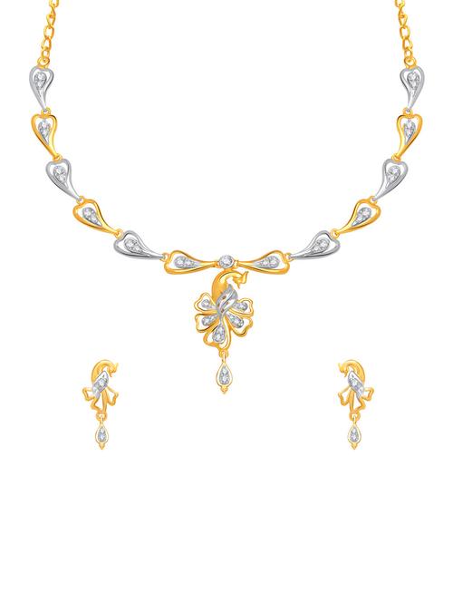 gold metal necklaces and earrings - 13206869 - Very Small Image - 1