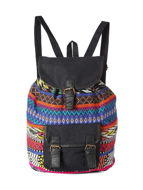 multi colored leatherette backpack - 13214374 - Very Small Image - 1
