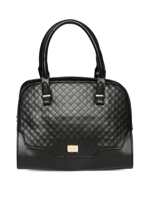 black leatherette handbag - 13214395 - Very Small Image - 1