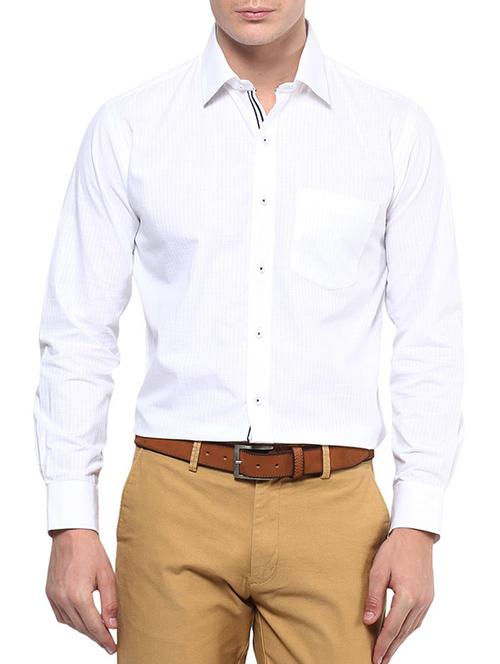 white cotton formal shirt - 13214890 - Very Small Image - 1