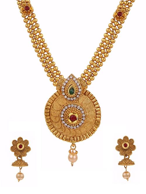 multi colored brass long necklace - 13216350 - Very Small Image - 1
