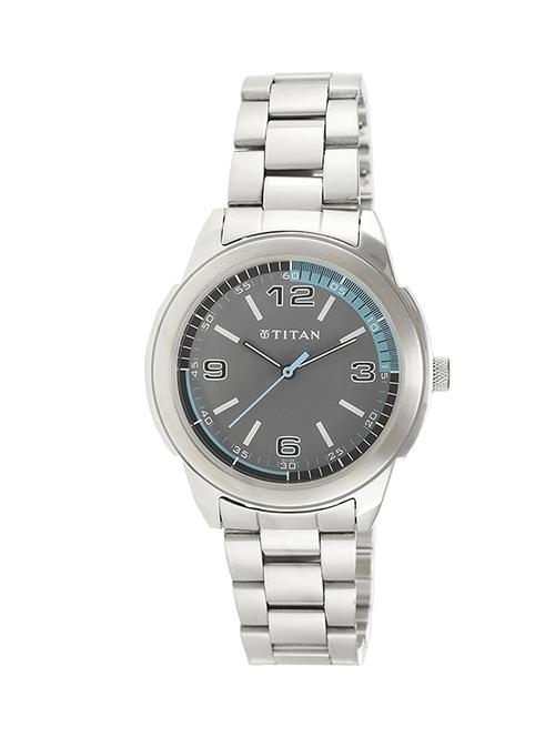 titan youth analog grey dial men's watch - ne1585sm03 - 13216972 - Very Small Image - 1