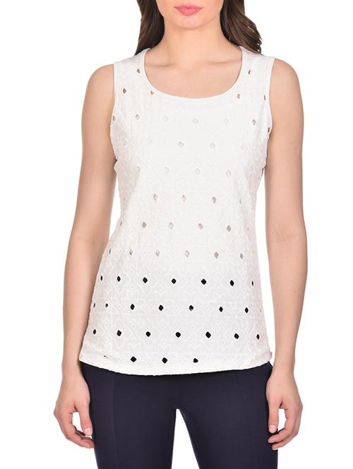 cut work embroidered top - 13217138 - Very Small Image - 1