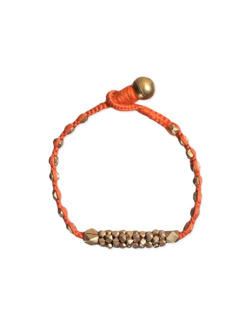 orange brass bangle bracelet - 13222751 - Very Small Image - 1