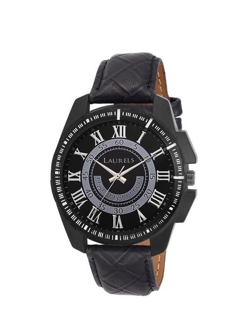 laurels large size trans series black color men watch (lo-trs-202) - 13225128 - Very Small Image - 1