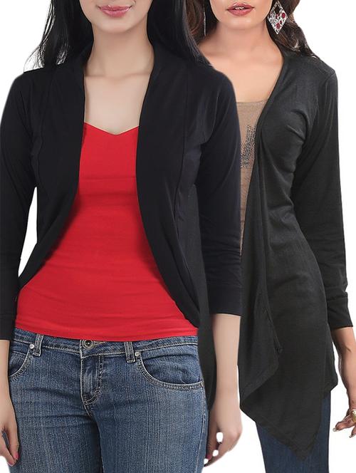 set of 2 viscose shrug - 13231583 - Very Small Image - 1