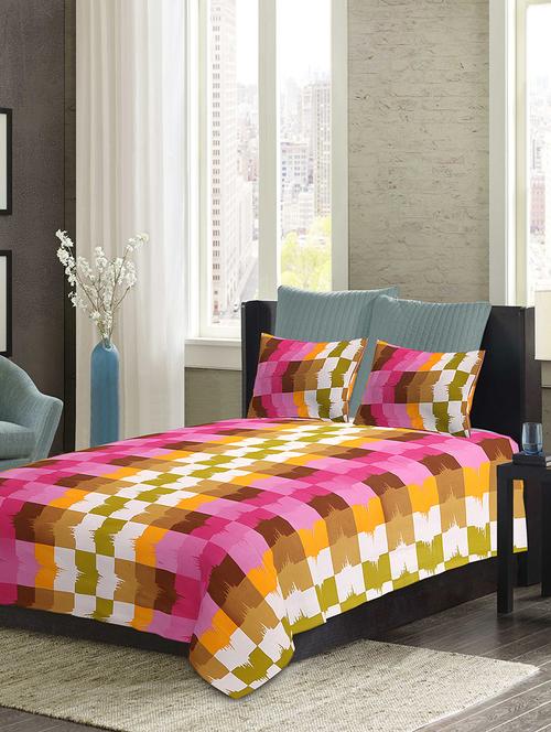 etape cotton single bedsheet with 1 pillow cover - 13231687 - Very Small Image - 1