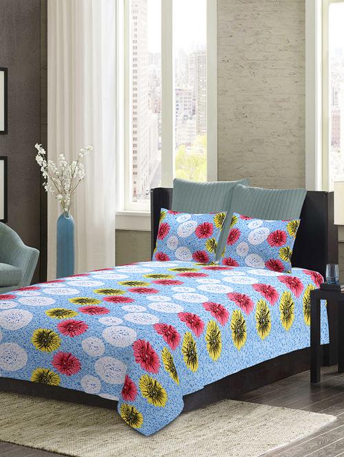 etape cotton single bedsheet with 1 pillow cover - 13231694 - Very Small Image - 1