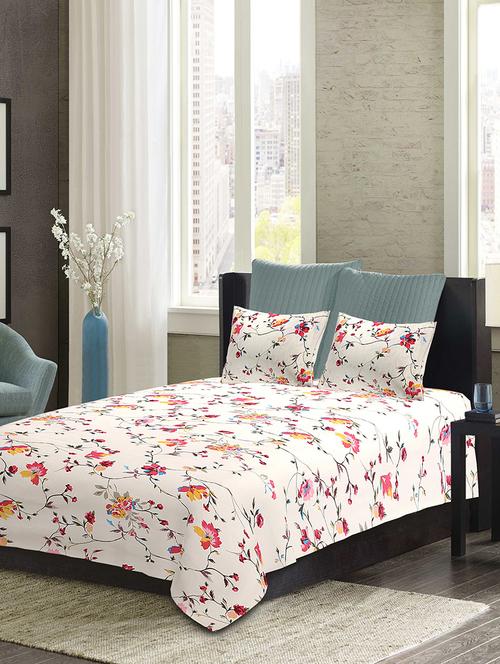 etape cotton single bedsheet with 1 pillow cover - 13231700 - Very Small Image - 1
