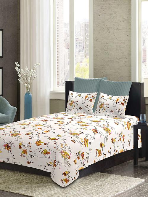 etape cotton single bedsheet with 1 pillow cover - 13231702 - Very Small Image - 1