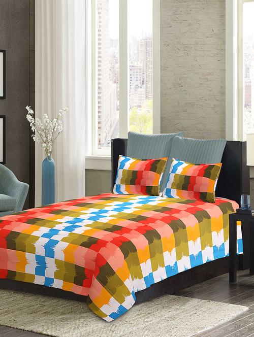 etape cotton single bedsheet with 1 pillow cover - 13231706 - Very Small Image - 1