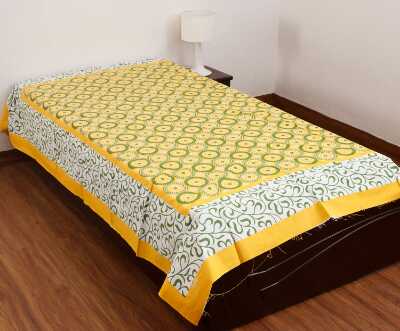 cotton jaipuri single bedsheet. - 1323375 - Very Small Image - 1