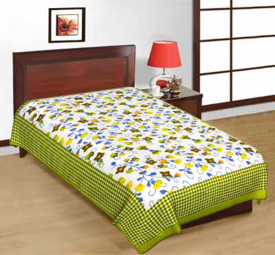 cotton jaipuri single bedsheet. - 1323745 - Very Small Image - 1