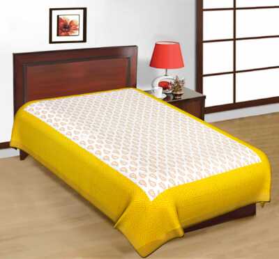 cotton jaipuri single bedsheet. - 1323748 - Very Small Image - 1