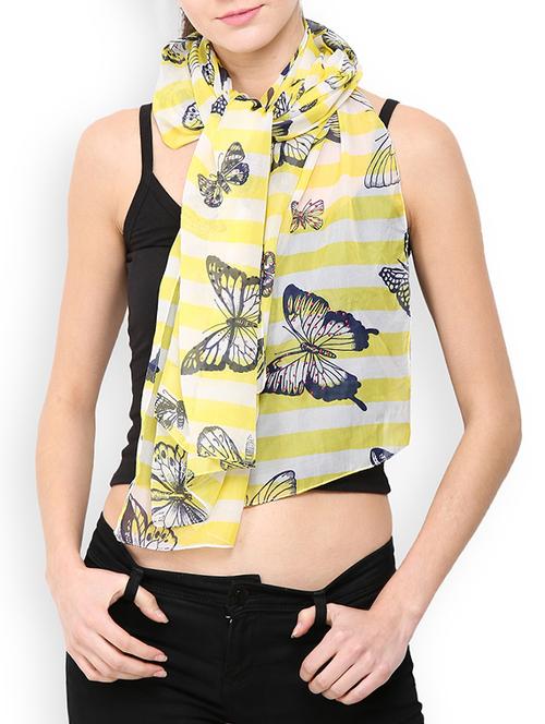 yellow cotton scarf - 13237564 - Very Small Image - 1