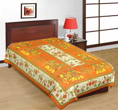 cotton jaipuri single bedsheet. - 1323762 - Very Small Image - 1