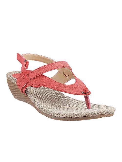 red leatherette back strap sandals - 13241348 - Very Small Image - 1