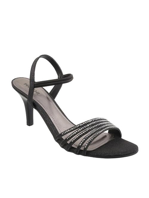 black leatherette back strap sandals - 13241669 - Very Small Image - 1