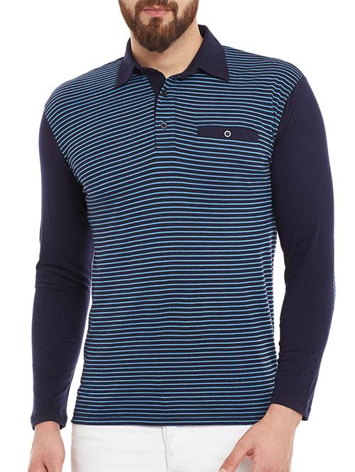 dark blue cotton tshirt - 13242105 - Very Small Image - 1