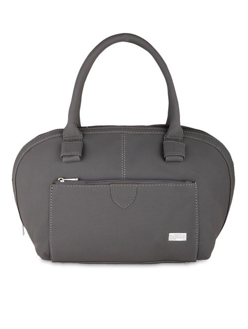 Solid grey leatherette handbag - 1324786 - Very Small Image - 1