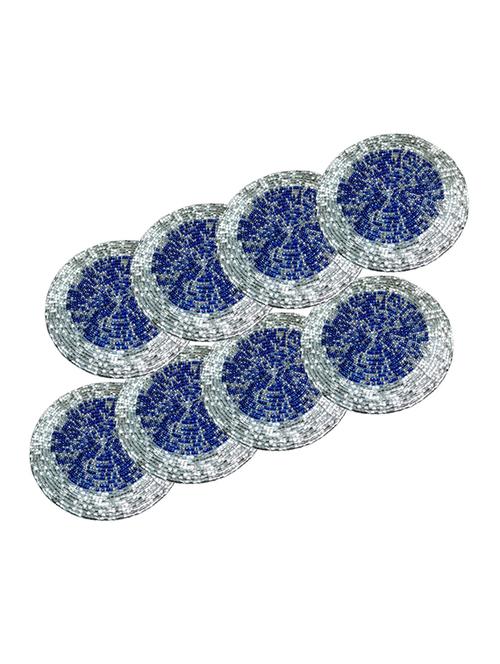 handmade multicolor beaded coffee coasters - 13247927 - Very Small Image - 1