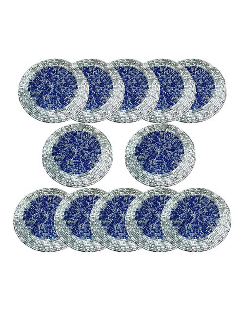 handmade multicolor beaded coffee coasters - 13247929 - Very Small Image - 1
