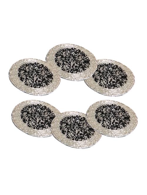 handmade multicolored beaded tea coasters - 13247951 - Very Small Image - 1