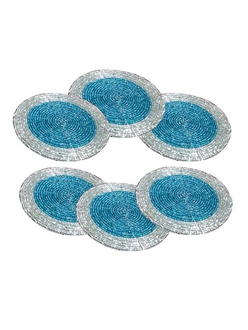 handmade multicolored beaded drink coasters - 13247966 - Very Small Image - 1