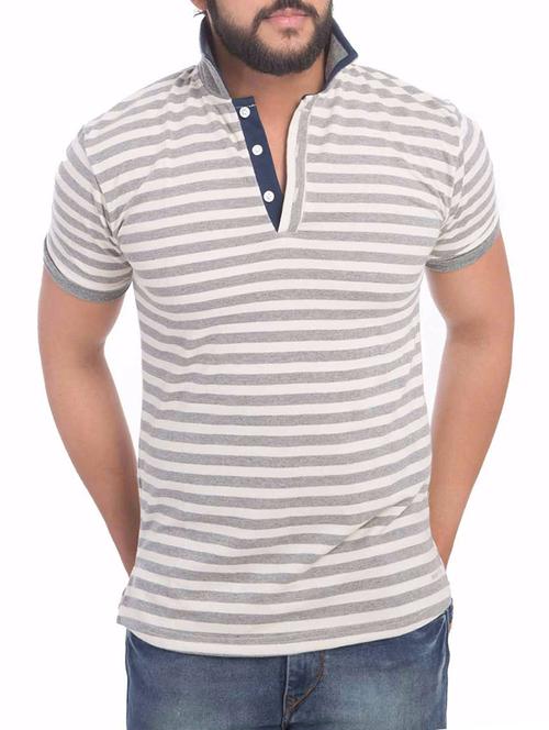 grey cotton t-shirt - 13253507 - Very Small Image - 1
