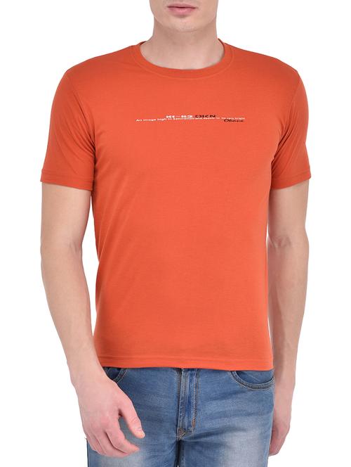 orange cotton tshirt - 13253756 - Very Small Image - 1