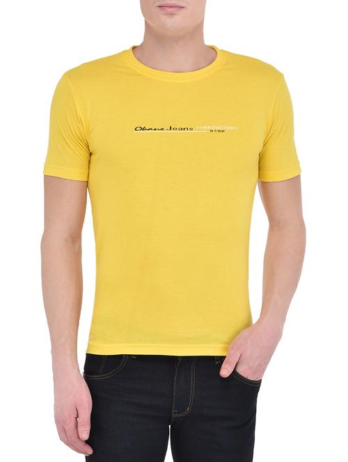 yellow cotton tshirt - 13253764 - Very Small Image - 1