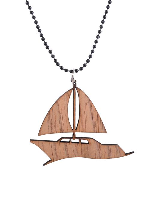 brown wood pendant - 13253898 - Very Small Image - 1