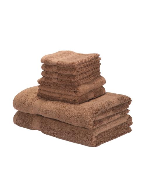 bianca 100% cotton paradiso towel 8 pc set(2 bath towel+ 2 hand towel + 4 face towel) - 13254202 - Very Small Image - 1
