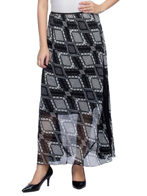 black printed maxi skirt - 13254350 - Very Small Image - 1