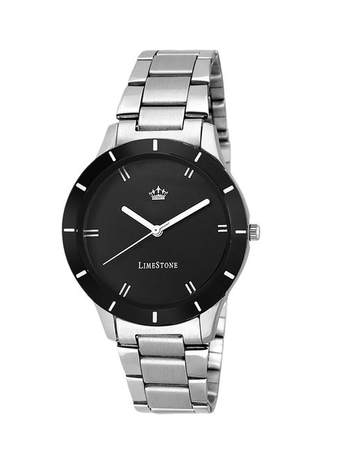 limestone women's analogue black dial watch - 13254369 - Very Small Image - 1