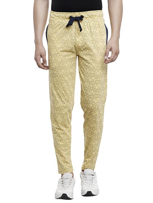 yellow cotton full length track pant - 13260974 - Very Small Image - 1