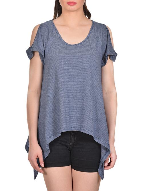 cold shoulder asymmetric top - 13263455 - Very Small Image - 1