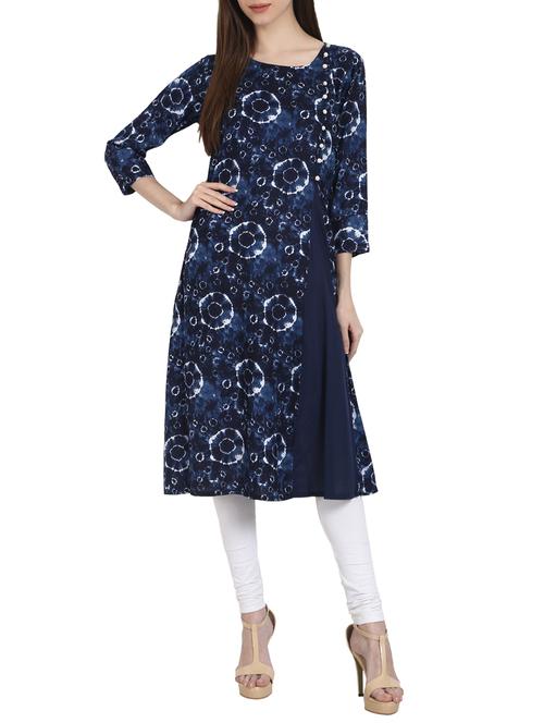 printed a-line kurta - 13263892 - Very Small Image - 1