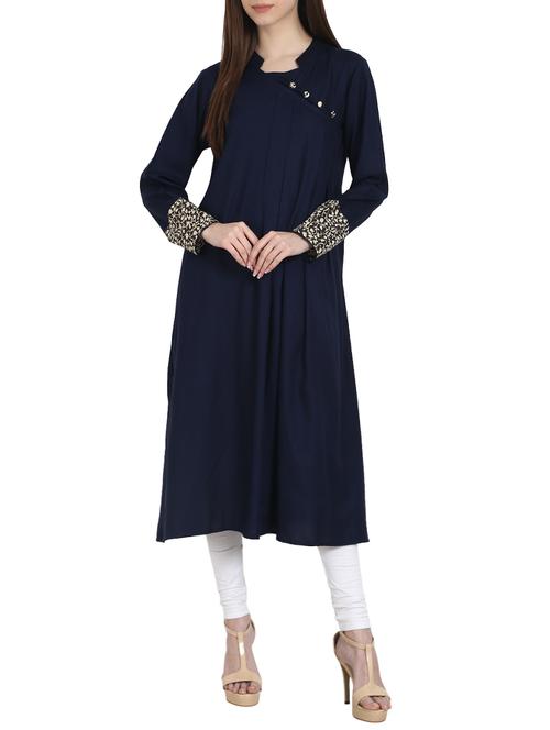 flared printed kurta - 13263974 - Very Small Image - 1