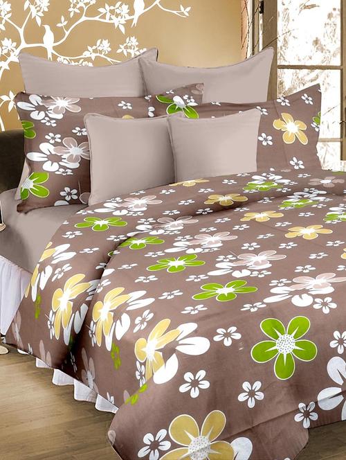 welhouse 100 % cotton double bed sheet with 2 pillow cover - tc-140 - 13267938 - Very Small Image - 1