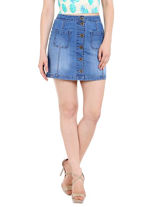 light blue denim skirt - 13269625 - Very Small Image - 1