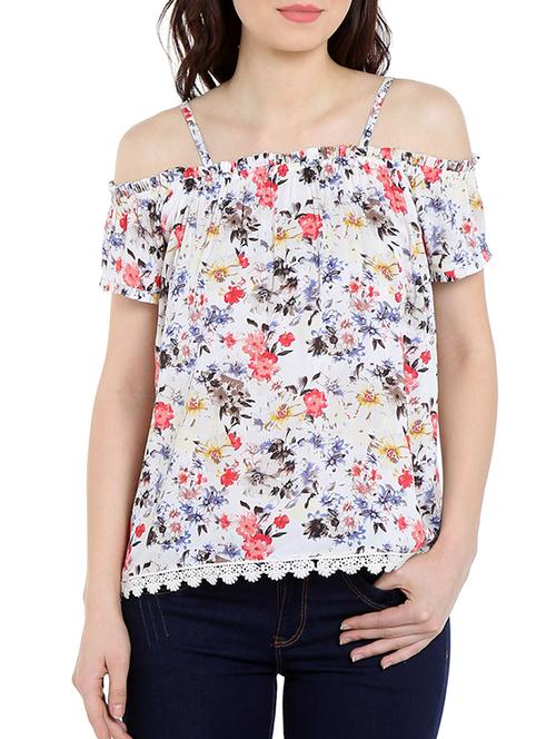 multicolored floral printed rayon top - 13269675 - Very Small Image - 1