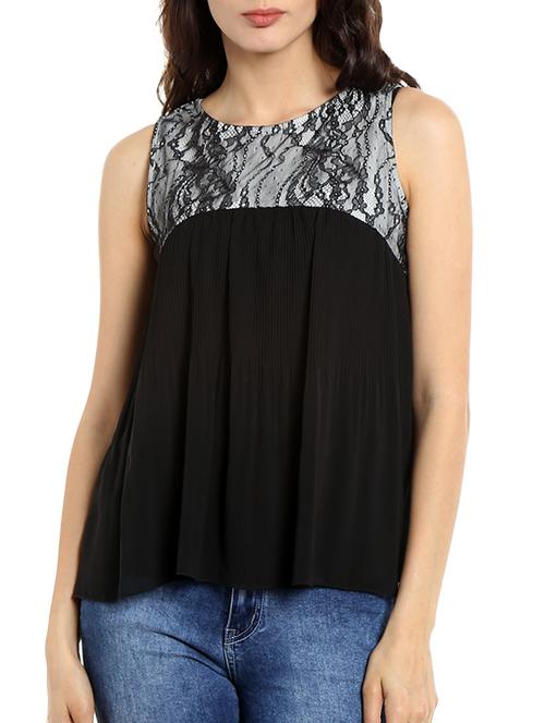 black georgette top - 13269681 - Very Small Image - 1