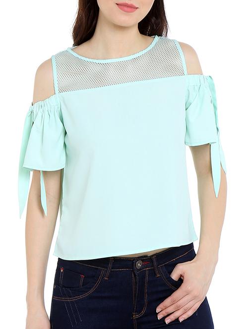 sea green crepe top - 13269686 - Very Small Image - 1
