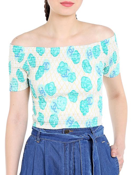 cream floral printed top - 13269727 - Very Small Image - 1