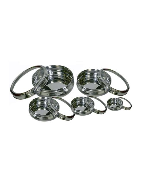 set of 5 see through belly poori dabba - size 8 to 12 - 13269946 - Very Small Image - 1