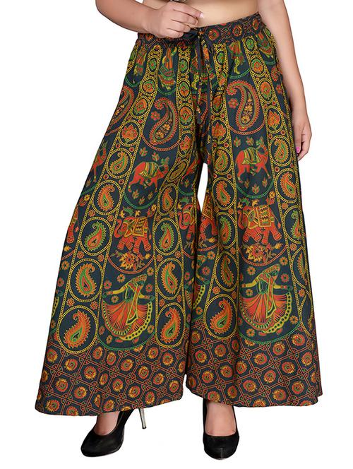 multi colored cotton palazzos - 13270459 - Very Small Image - 1