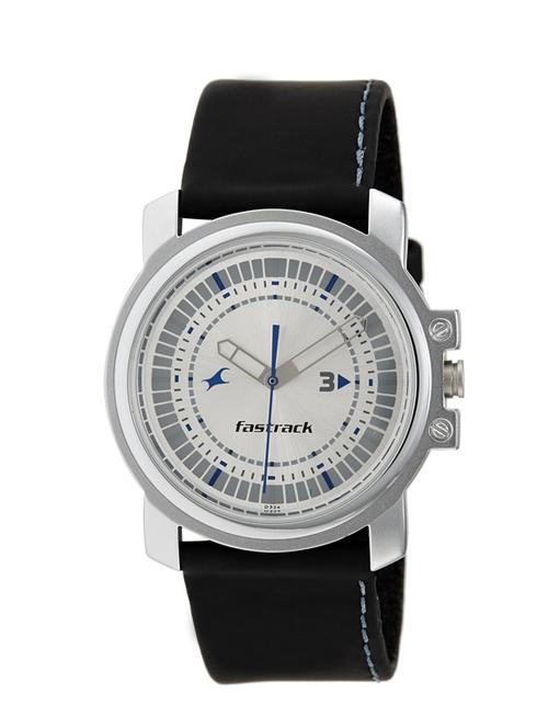 fastrack economy analog silver dial men's watch - ne3039sl01 - 13271662 - Very Small Image - 1